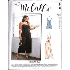 McCall's M8101 Misses 8 to 16 Jumpsuit and Rompers Uncut Sewing Pattern